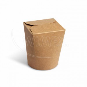 Food box Asia (PAP/PE) kraft 500ml/16oz [1 ks]